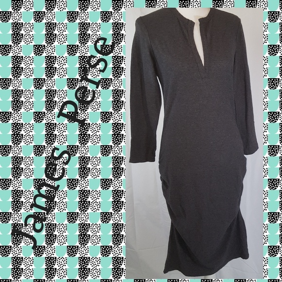 James Perse Dresses & Skirts - ⬇️James Perse Dress Cotton/Wool Gray Sz L